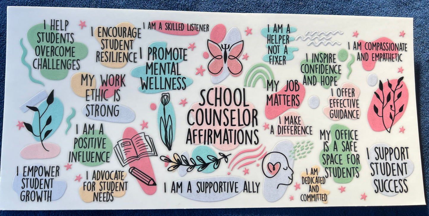 Uvdtf school counsellor affirmations