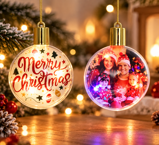 LED sublimation baubles