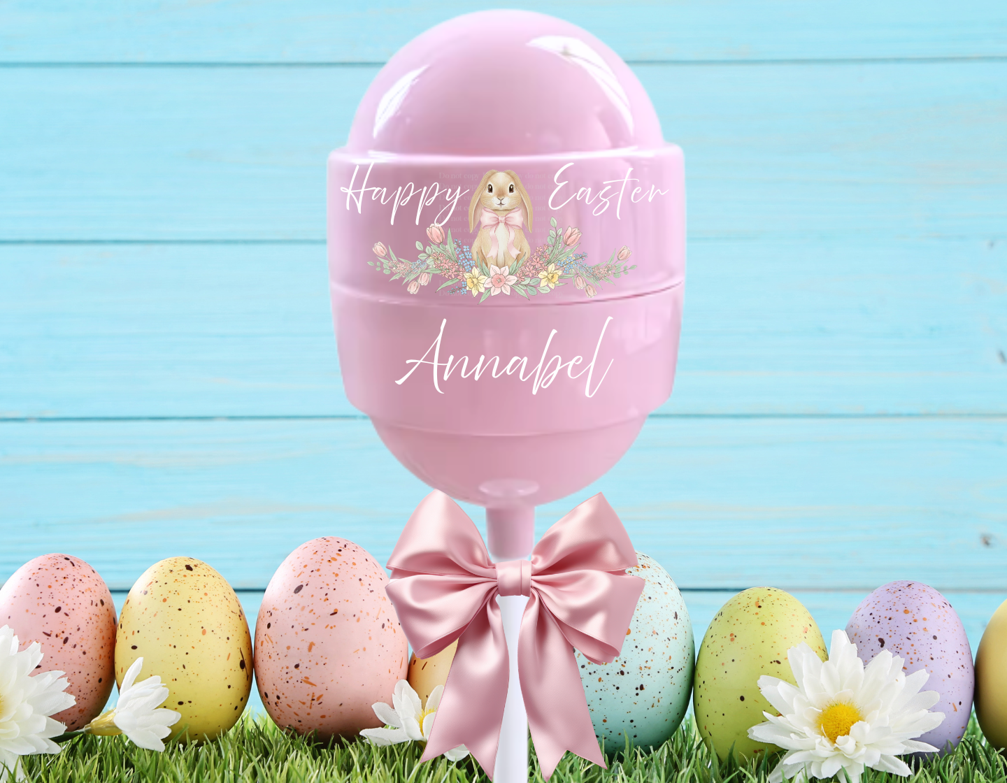 UVDTF lollipop decal-Lop Pink bunny