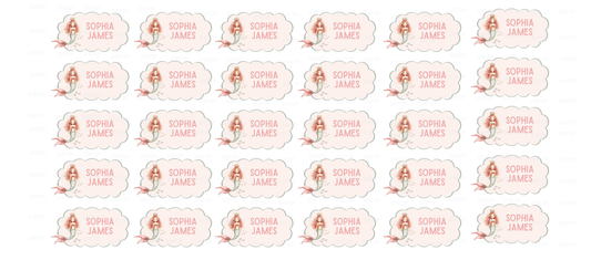 DTF - Name tags Mermaid