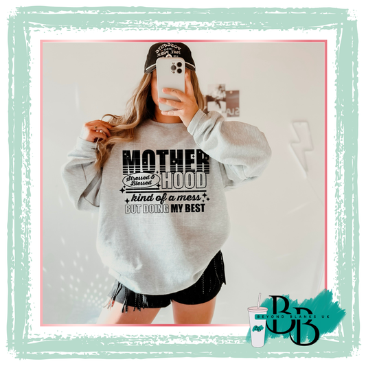 DTF- Motherhood -black
