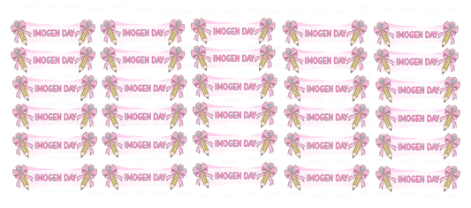 DTF - Name tags Pencil bows