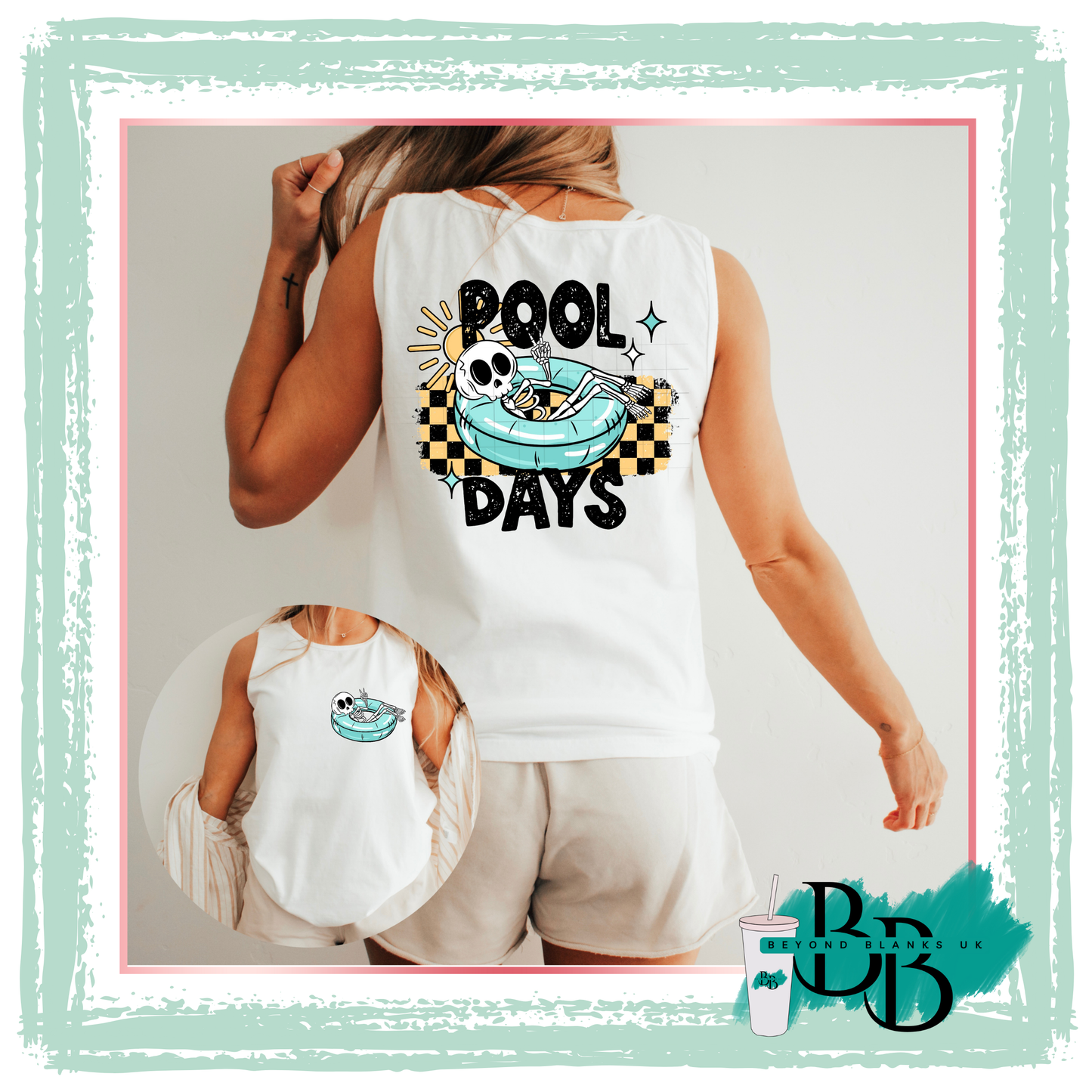 DTF-Pool days blue - spine & pocket