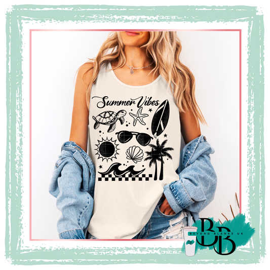 DTF- Summer vibes- black