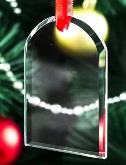 Crystal glass arch ornament