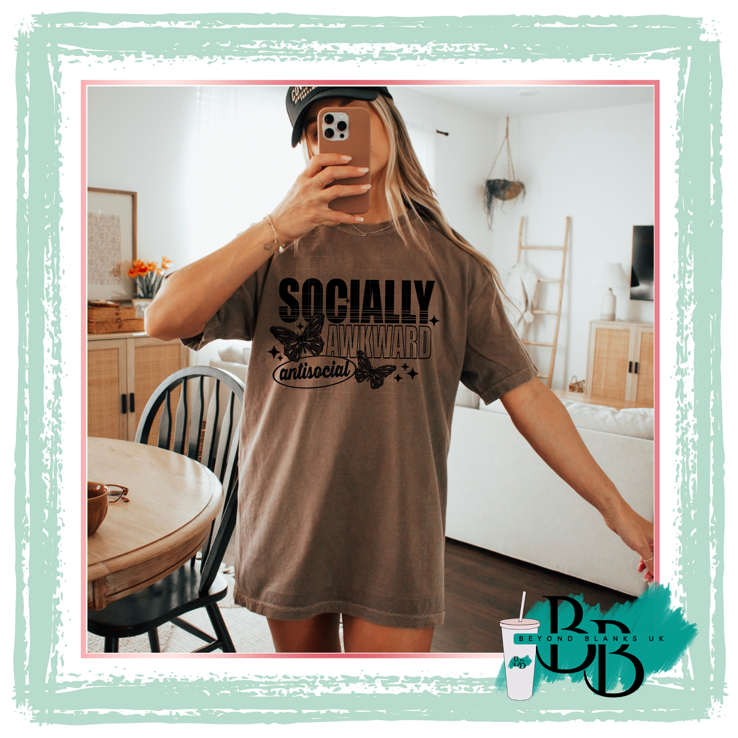 DTF-Socially awkward - black