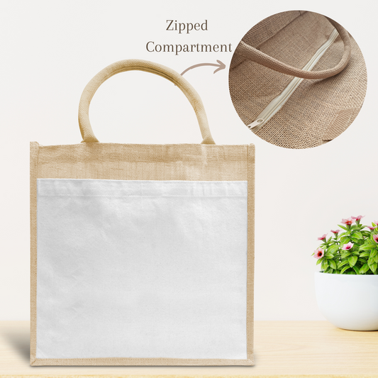 Jute Zip totes