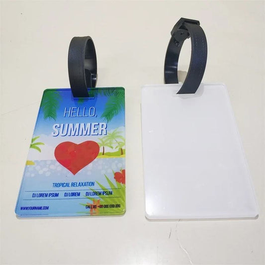 Luggage tags acrylic sublimation