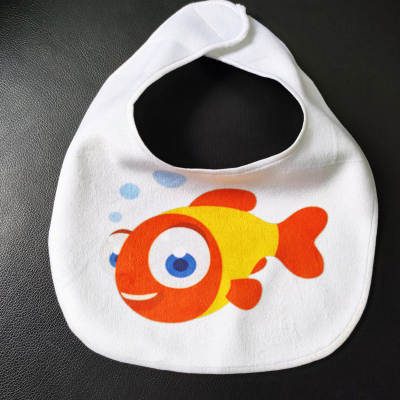 sublimation baby bib- blank white