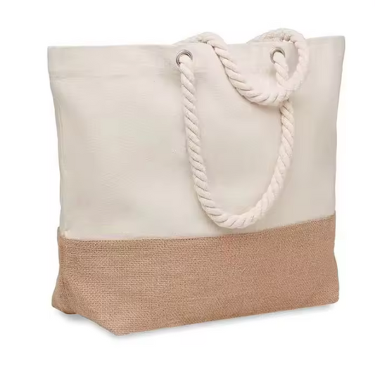 Beach Tote sublimation jute