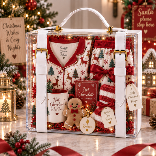 White luxury briefcase - display box