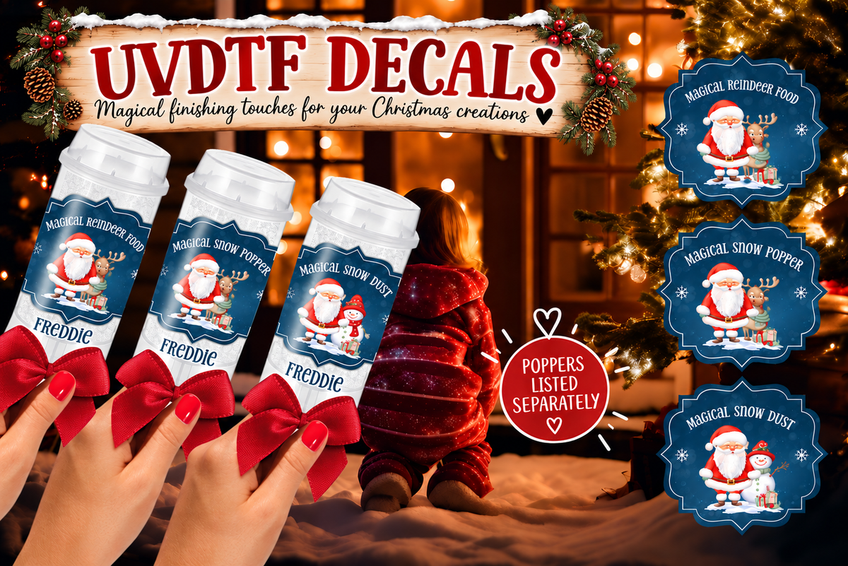 UVDTF Christmas dreams snow popper
