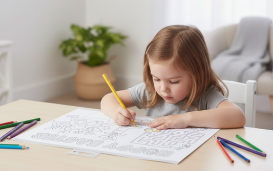 Easter colouring placemat