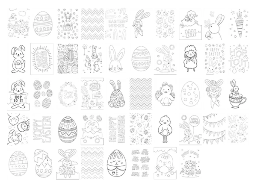 Easter colouring book