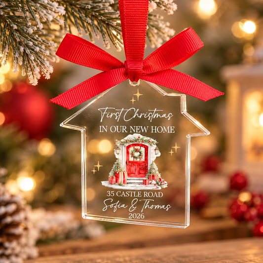 Crystal glass House ornament