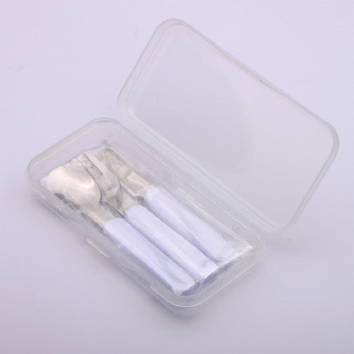 Cutlery set with reusable box