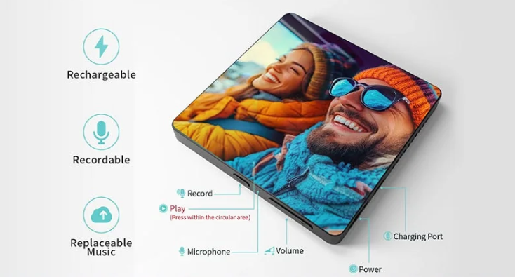 Fridge magnet sublimation Music Player