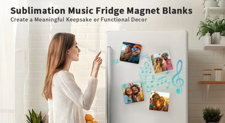 Fridge magnet sublimation Music Player