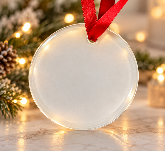 Round - frosted sublimation decoration