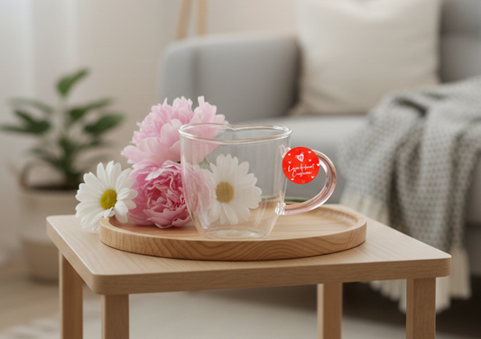 Heart Glass Mug