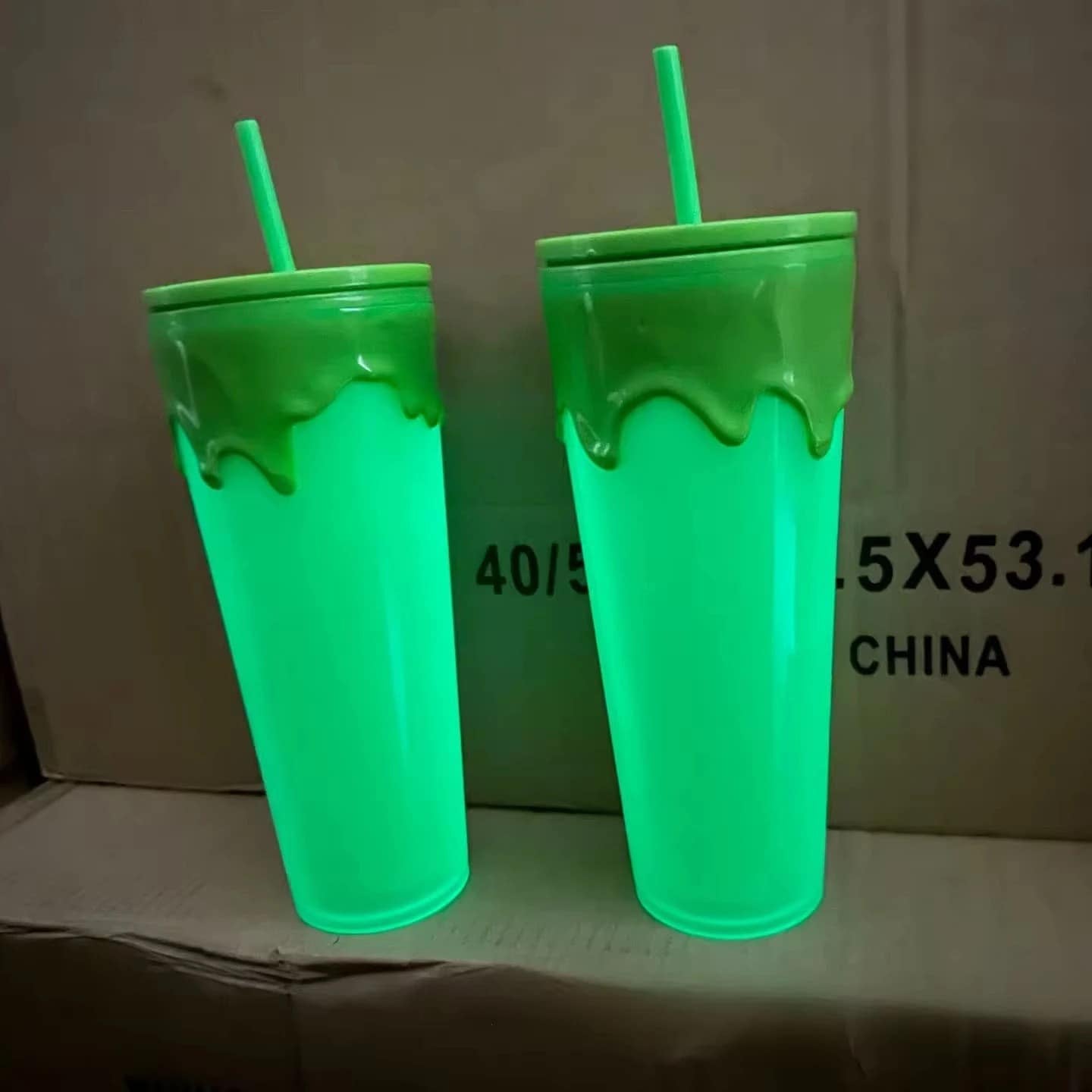 Slime glow tumblers( Starbucks style)