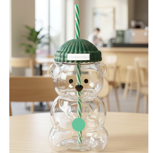 Bear glass tumbler