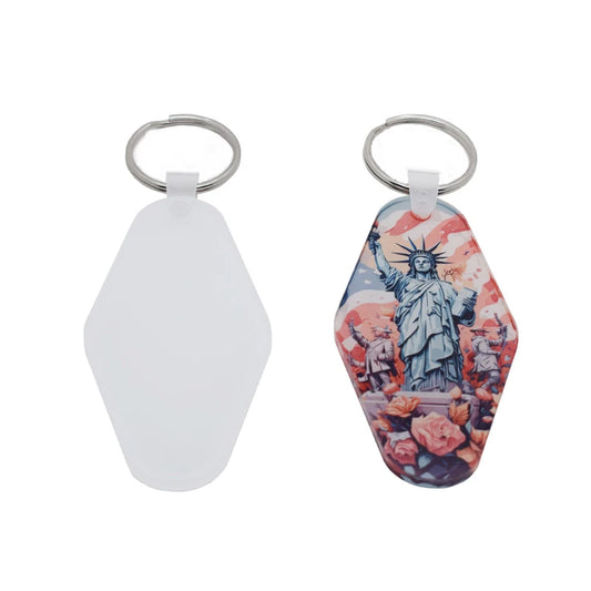 Motel keyrings sublimation acrylic