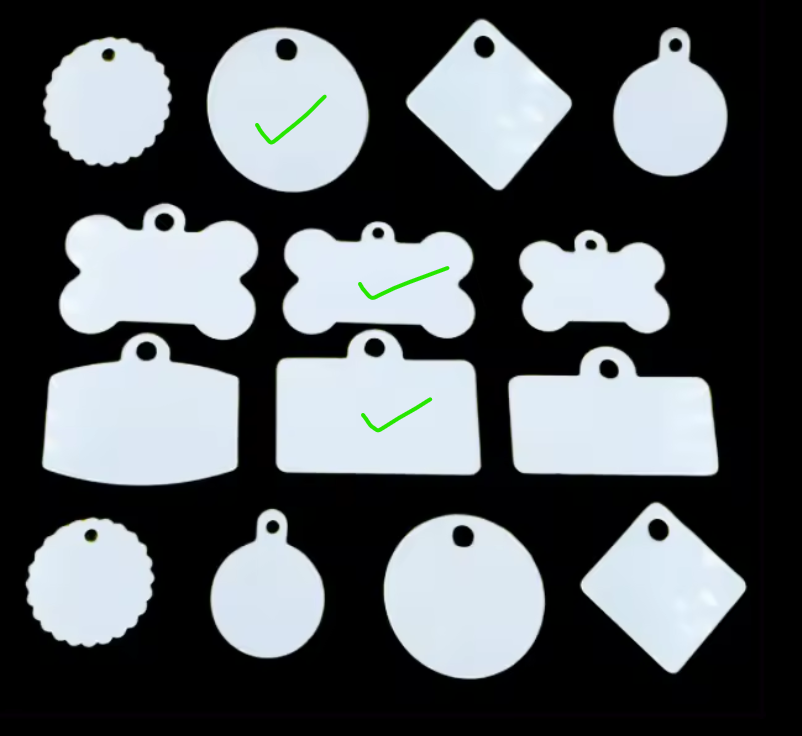 Pet sublimation tags