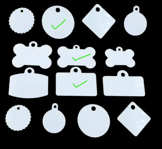 Pet sublimation tags
