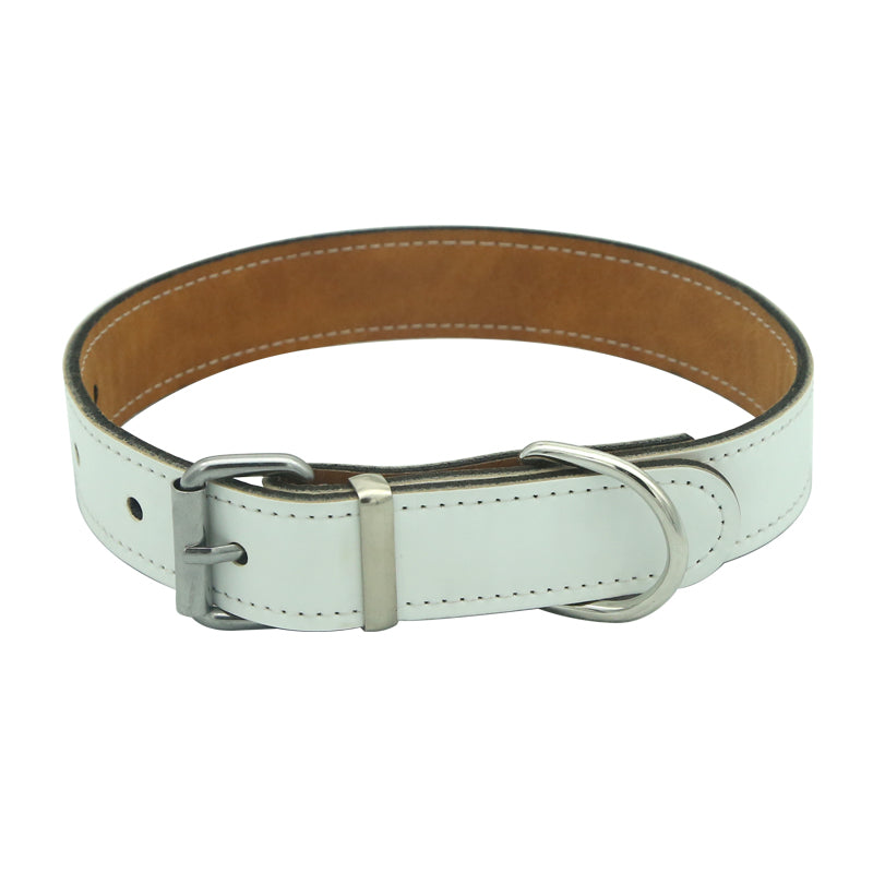 Pet PU leather sublimation collar