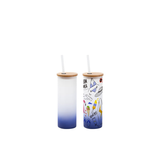 17oz Sublimation glass tumbler