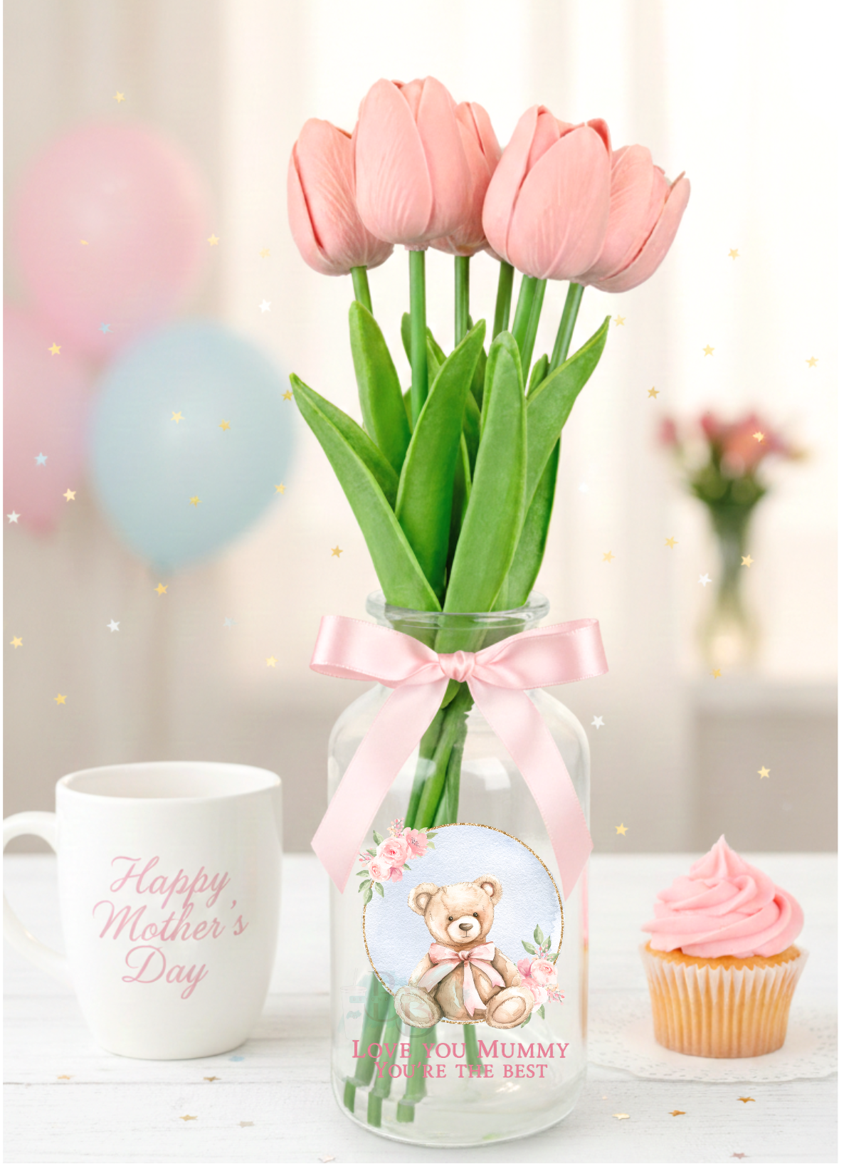 UVDTF-Mothers day Teddy -You're the best