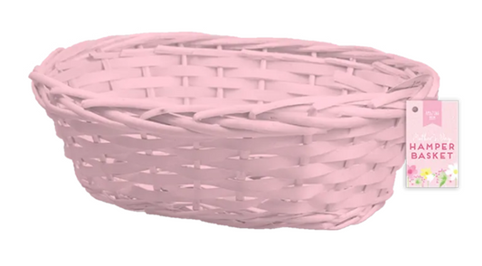 Woven basket pink