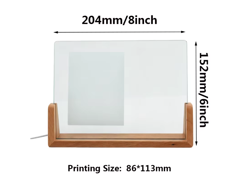 Photo frame LED-RGB sublimation glass