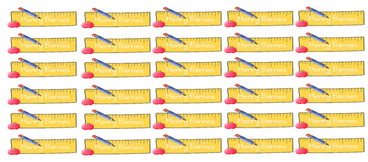UVDTF Name tags- Rulers
