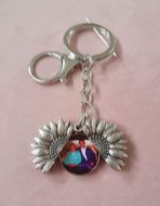 Sunflower sublimation Keyring