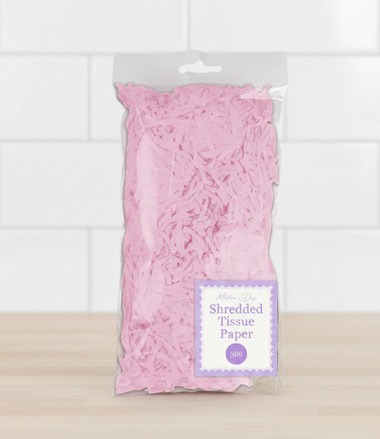 Shredded paper pink