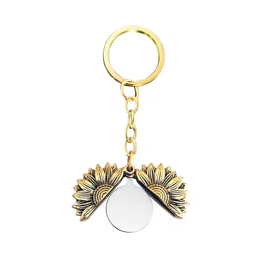 Sunflower sublimation Keyring