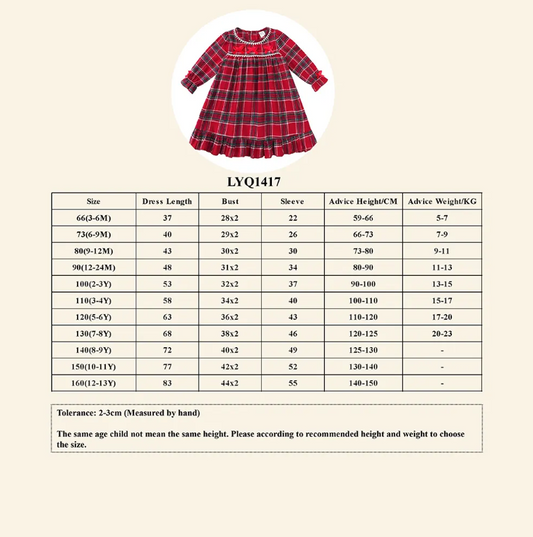 Christmas Tartan flannel nightie KT