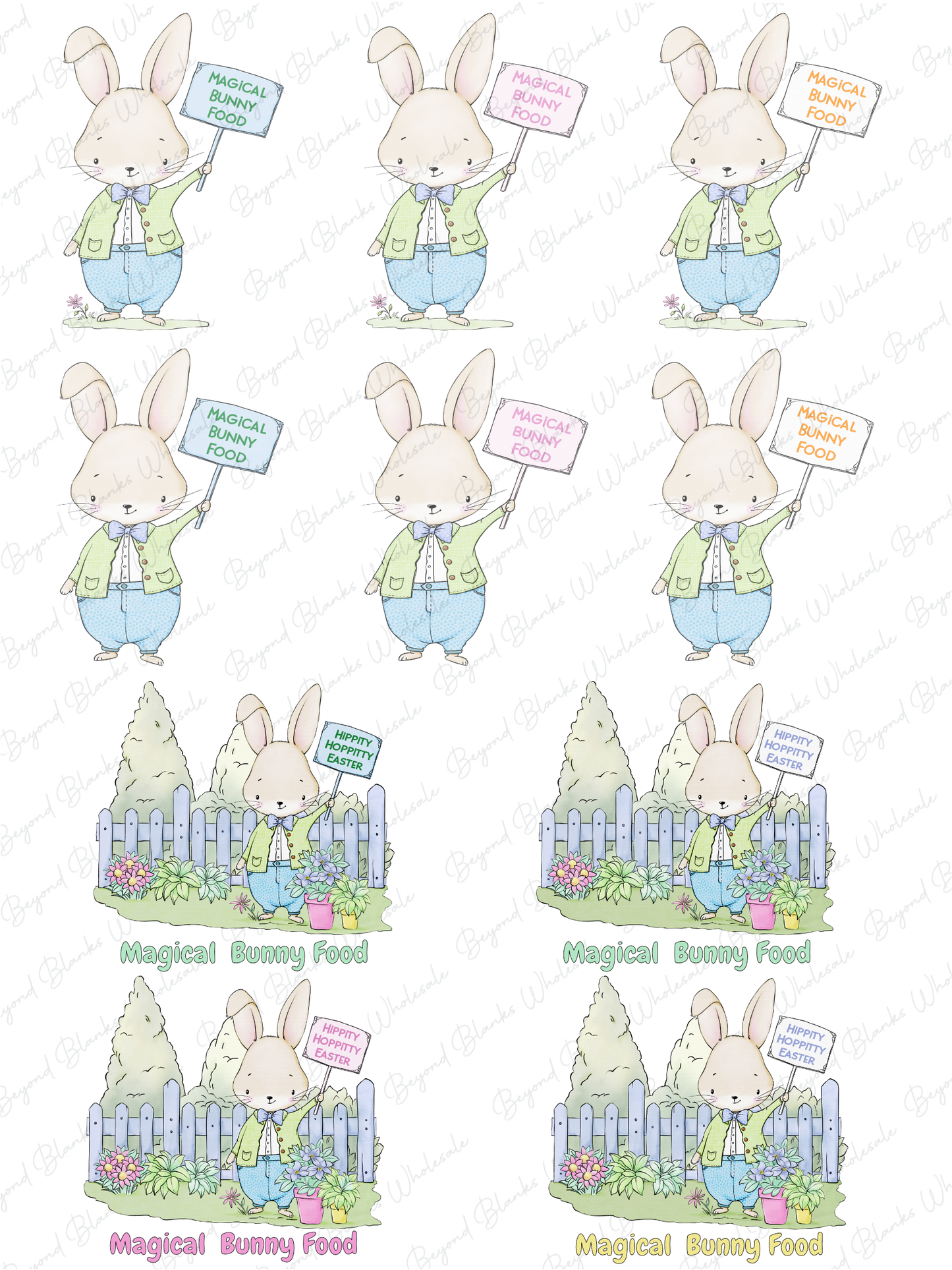 UVDTF Easter bunny Popper theme sheet