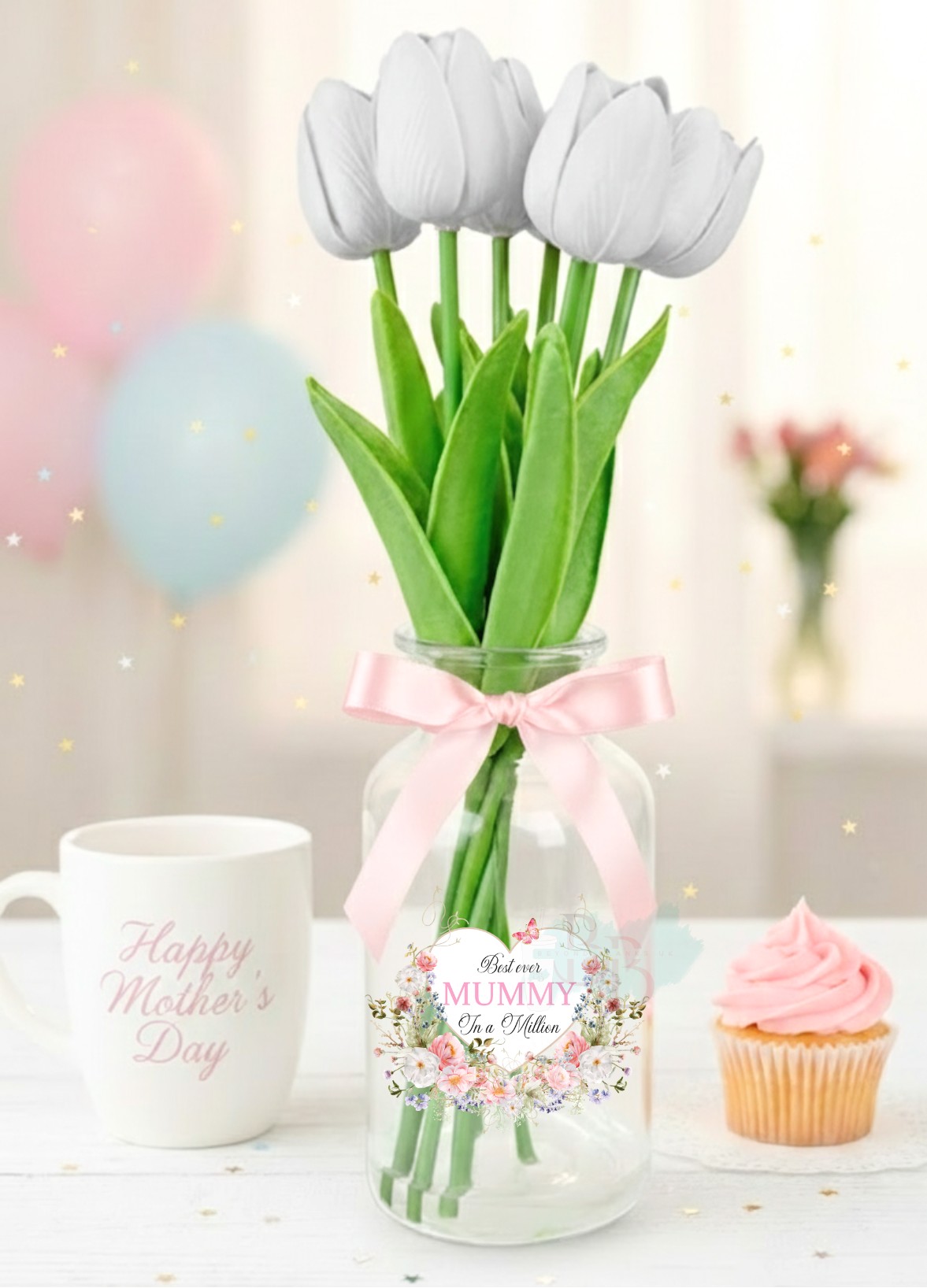 UVDTF-Mothers day floral heart - Best Ever...