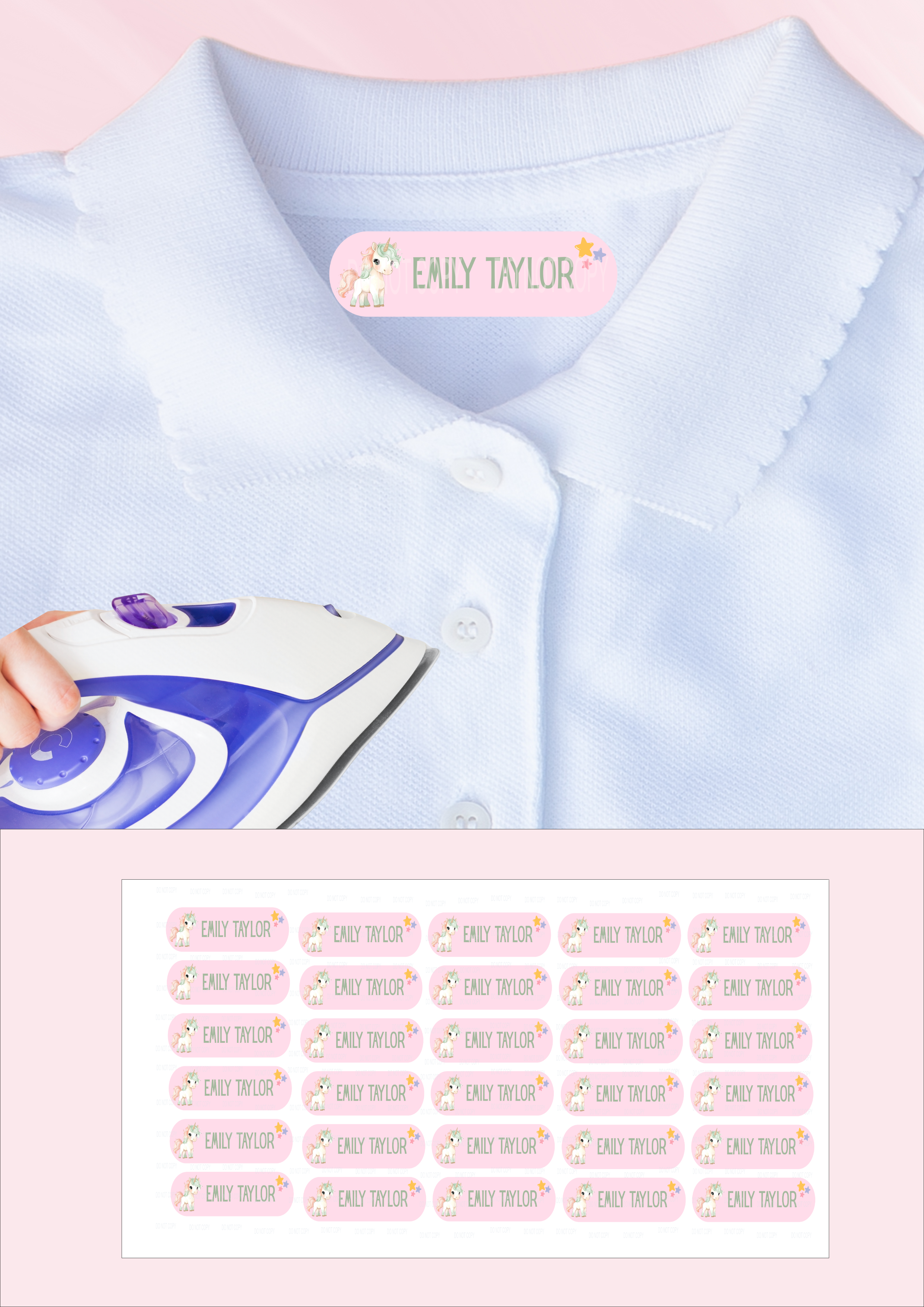 DTF - Name tags Unicorns – Beyond blanks