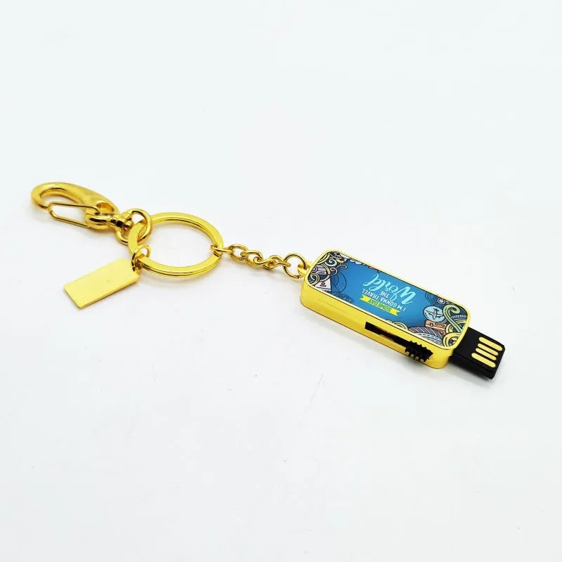 Usb storage sublimation keyrings