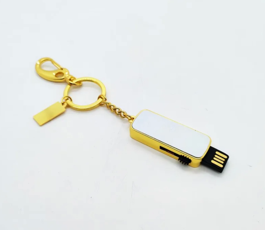 Usb storage sublimation keyrings