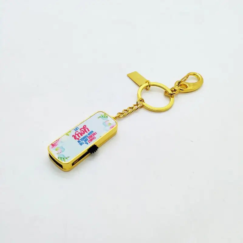 Usb storage sublimation keyrings