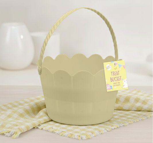 Easter- Scallop Edge Bucket- Yellow
